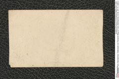 Nachlass Franz Steindachner, Visitenkarte von Fernando Mieg an Franz Steindachner, Inv.Nr. 341.01, Seite 2